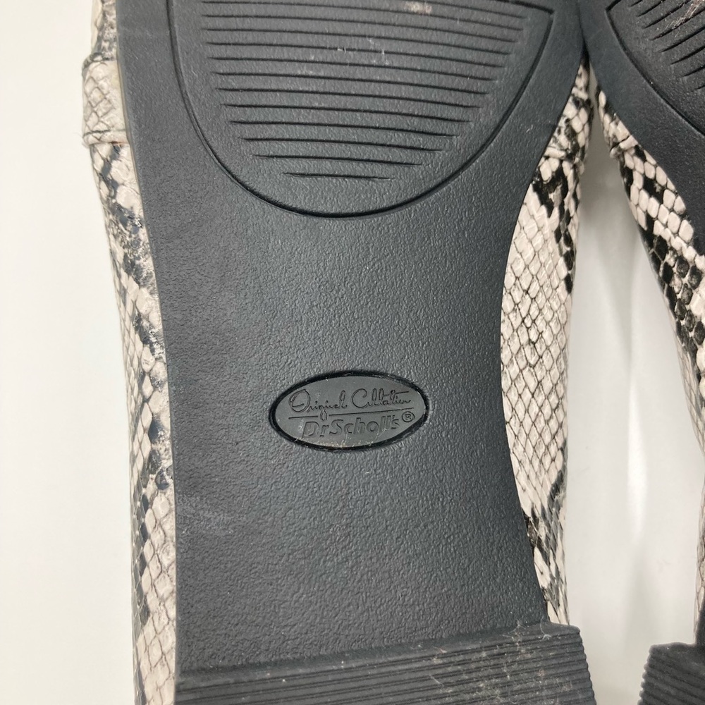 Dr. Scholl's Black and White Snake Print Loafers - Picture 10 of 11